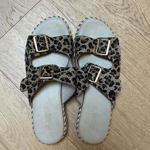 Ilse Jacobsen sandals - size 41, leopard pattern.